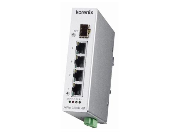Korenix JetNet 3205G-1F Switch 1 SFP 4Gb 10-60VDC