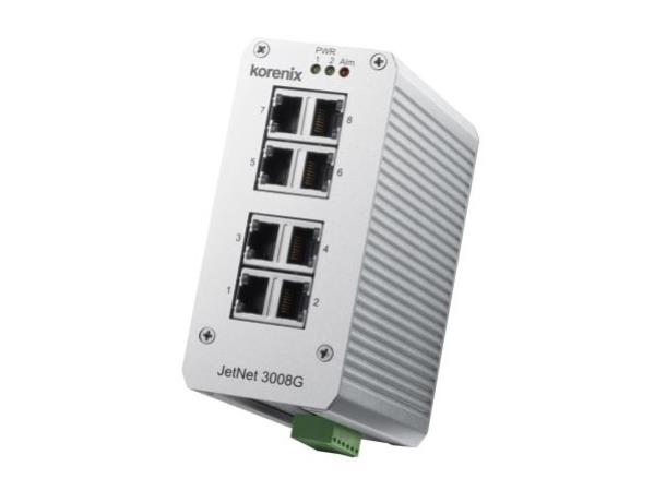 Korenix JetNet 3008G V2 Switch 8Tx, Gigabit, Unmanaged